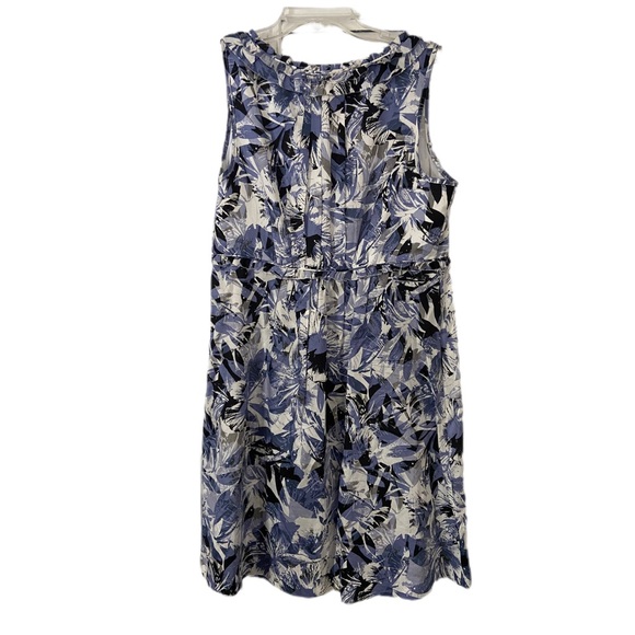 Alfani Leaf Print Mini Dress Size 12 Petite - Picture 2 of 13